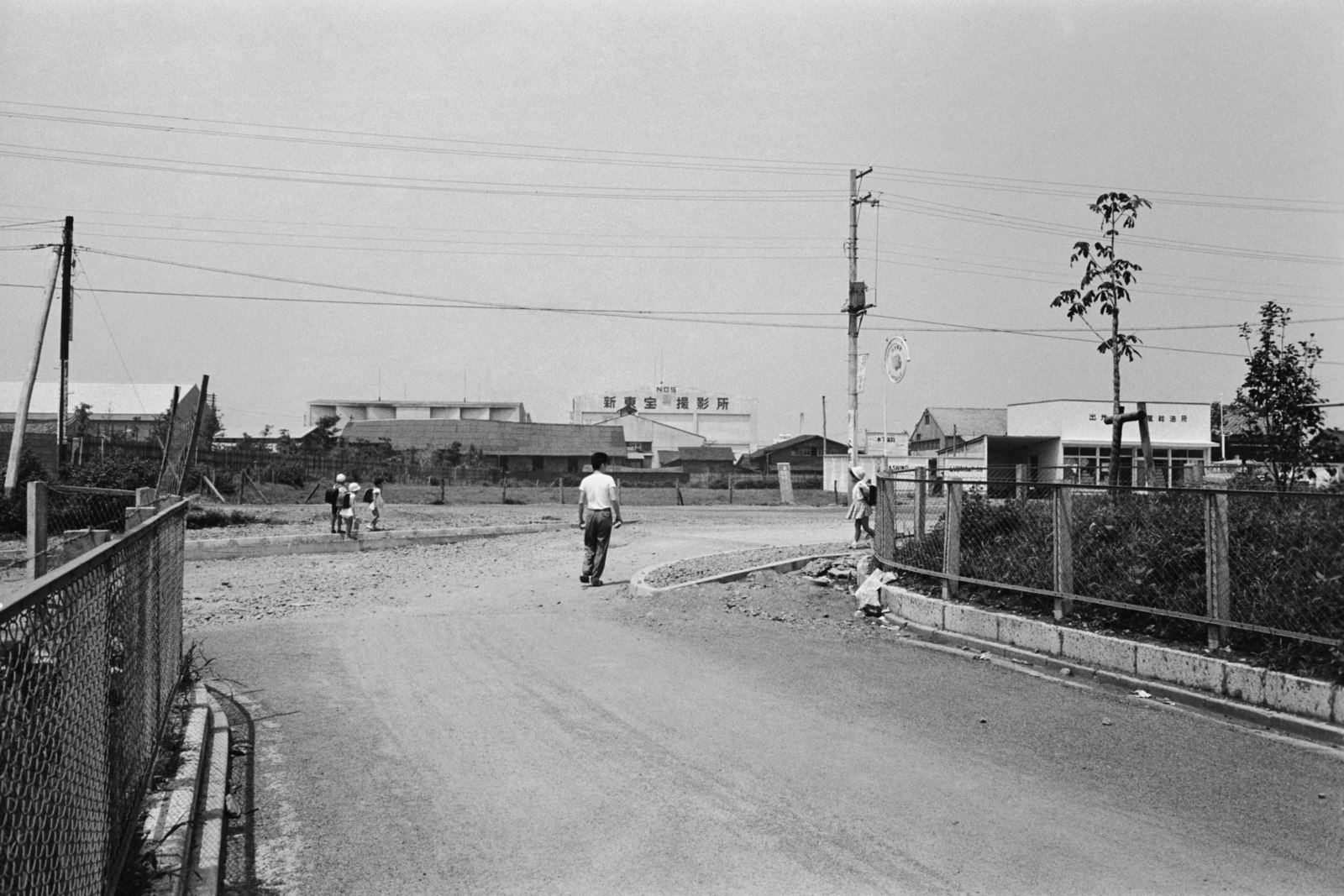 大蔵団地より世田谷通り日大商学部交差点を見る